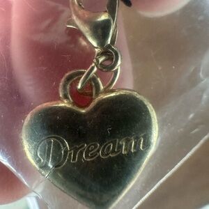 Disney Dream Gold Heart 'Dream' Charm